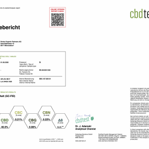 Pure Organic CBD 10ml 40% Lab Report