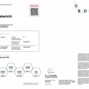 Pure Organic CBD 10ml 5% Broad Spectrum Lab Report