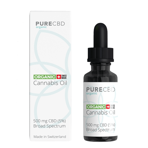 Pure Organic CBD - 10ml - 5% (Broad Spectrum) - CBD Oil Selector